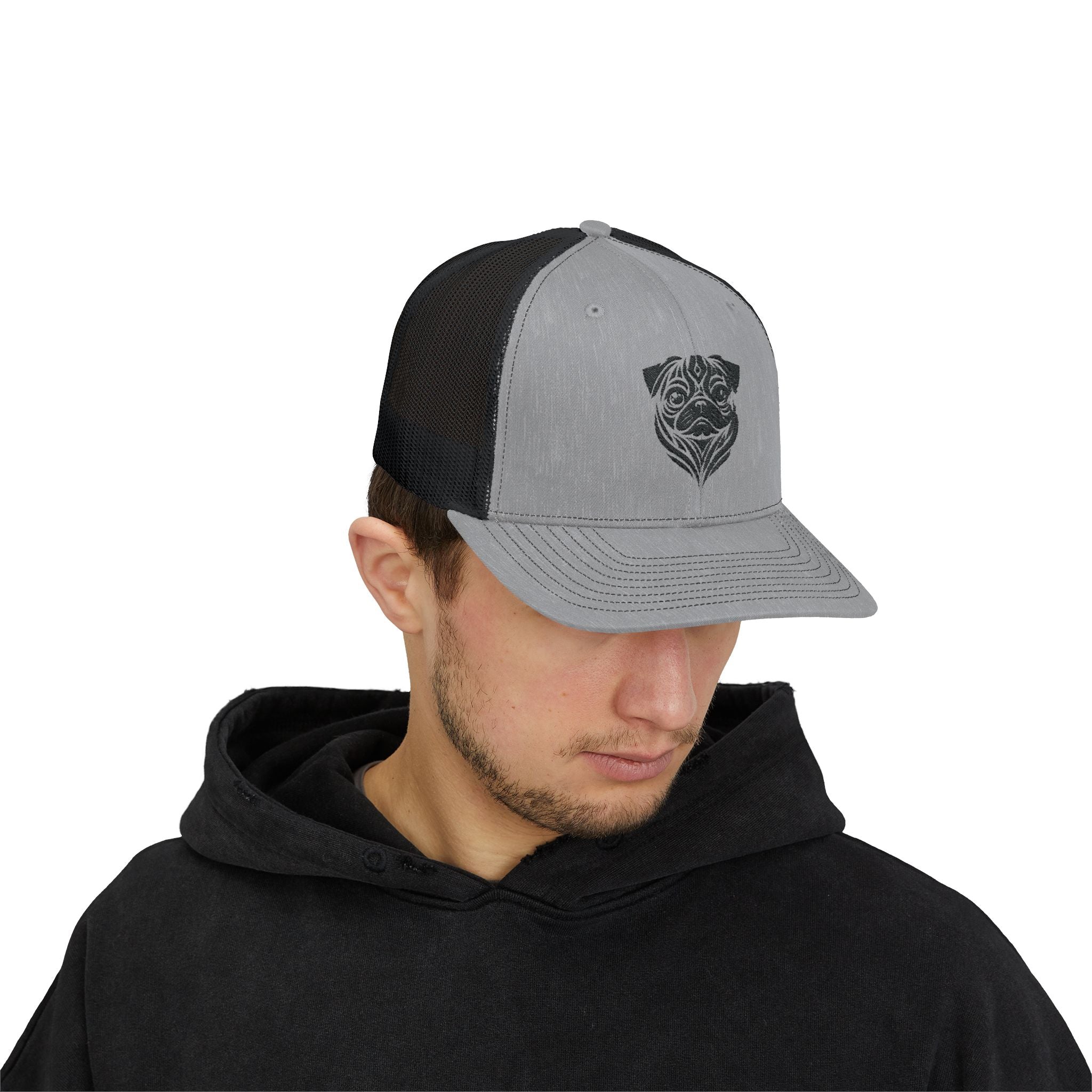 Pug Tattoo Snapback Trucker Cap - danirou