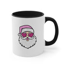 Glitzy Santa Accent Coffee Mug Black / 11oz - danirou