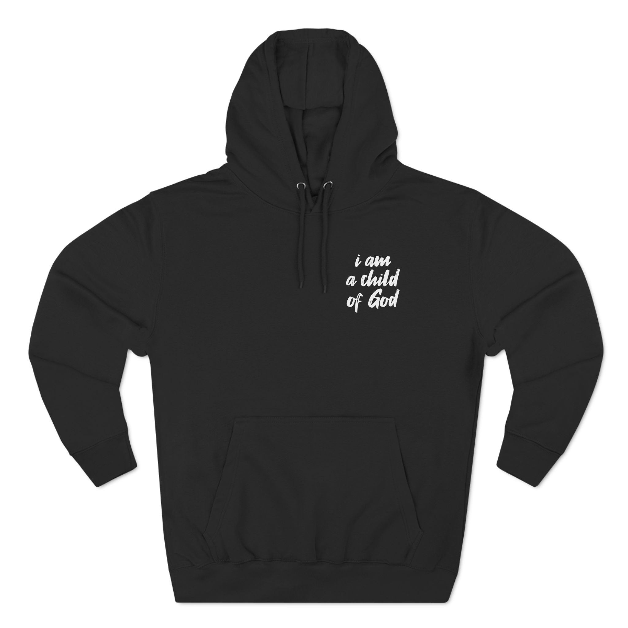 I am a Child of God Three-Panel Fleece Hoodie - danirou