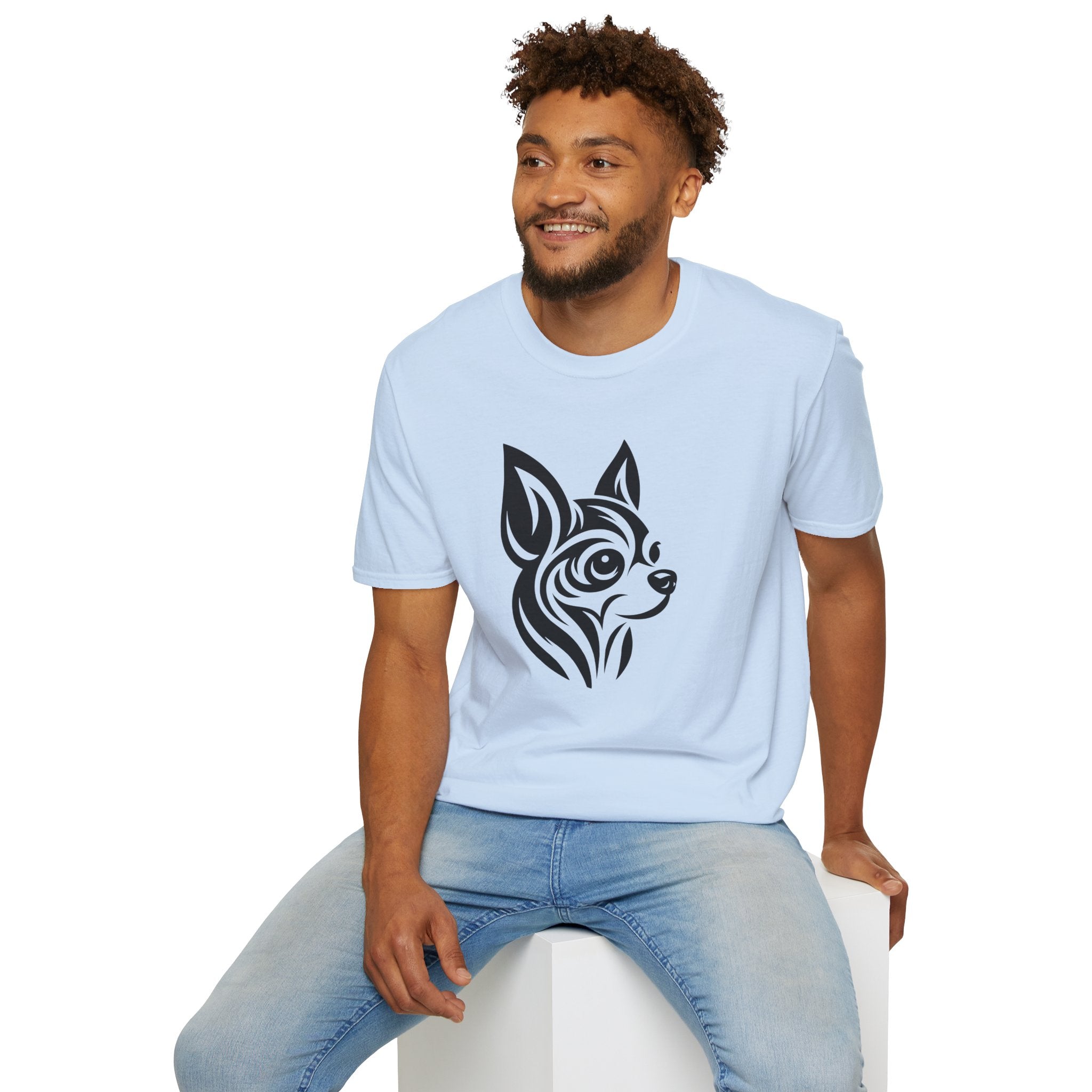 Tribal Chihuahua Softstyle T-Shirt - danirou