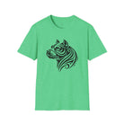 Tribal Pit Bull Softstyle T-Shirt Heather Irish Green / S - danirou