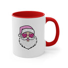 Glitzy Santa Accent Coffee Mug Red / 11oz - danirou