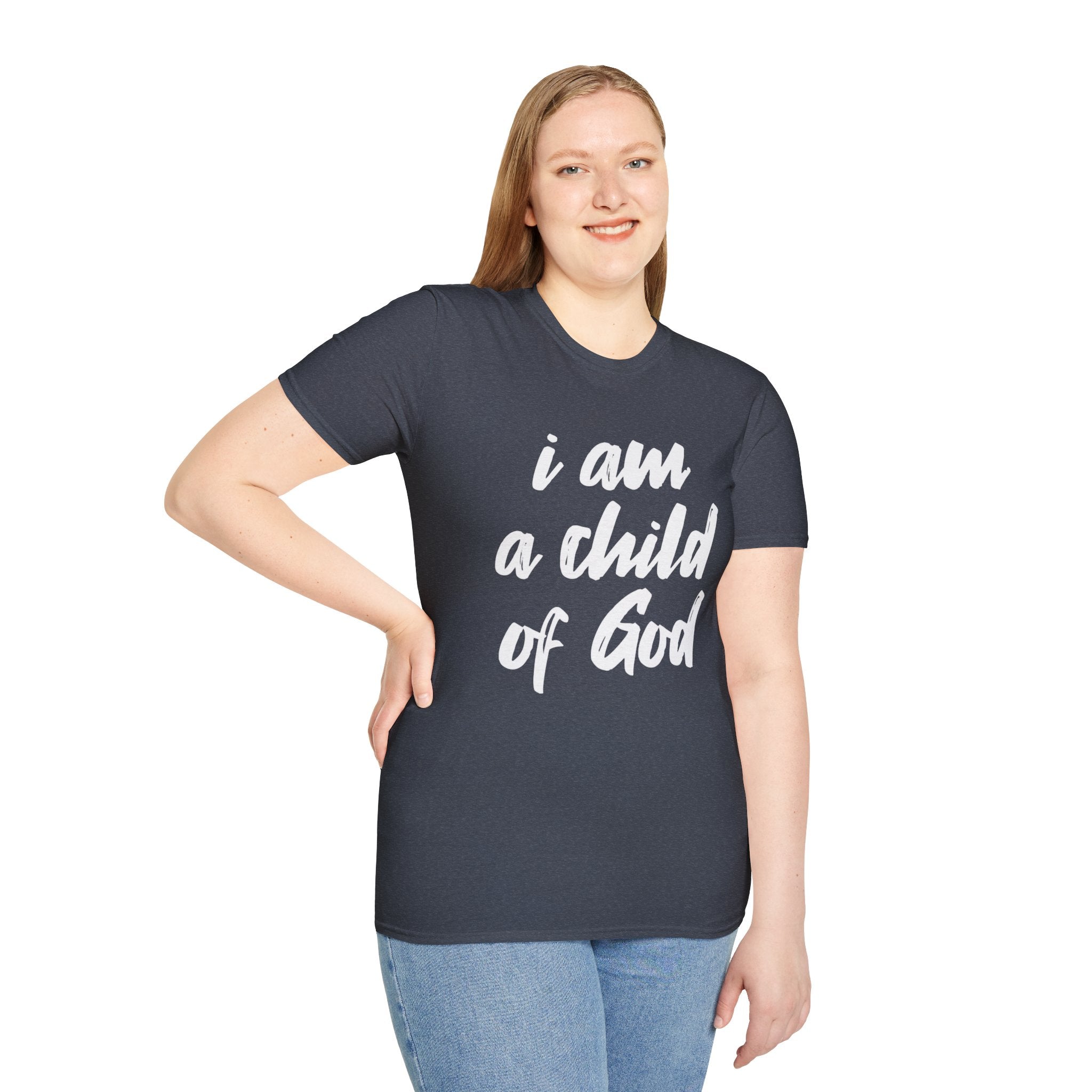 I am a Child of God Unisex Softstyle T-Shirt - danirou