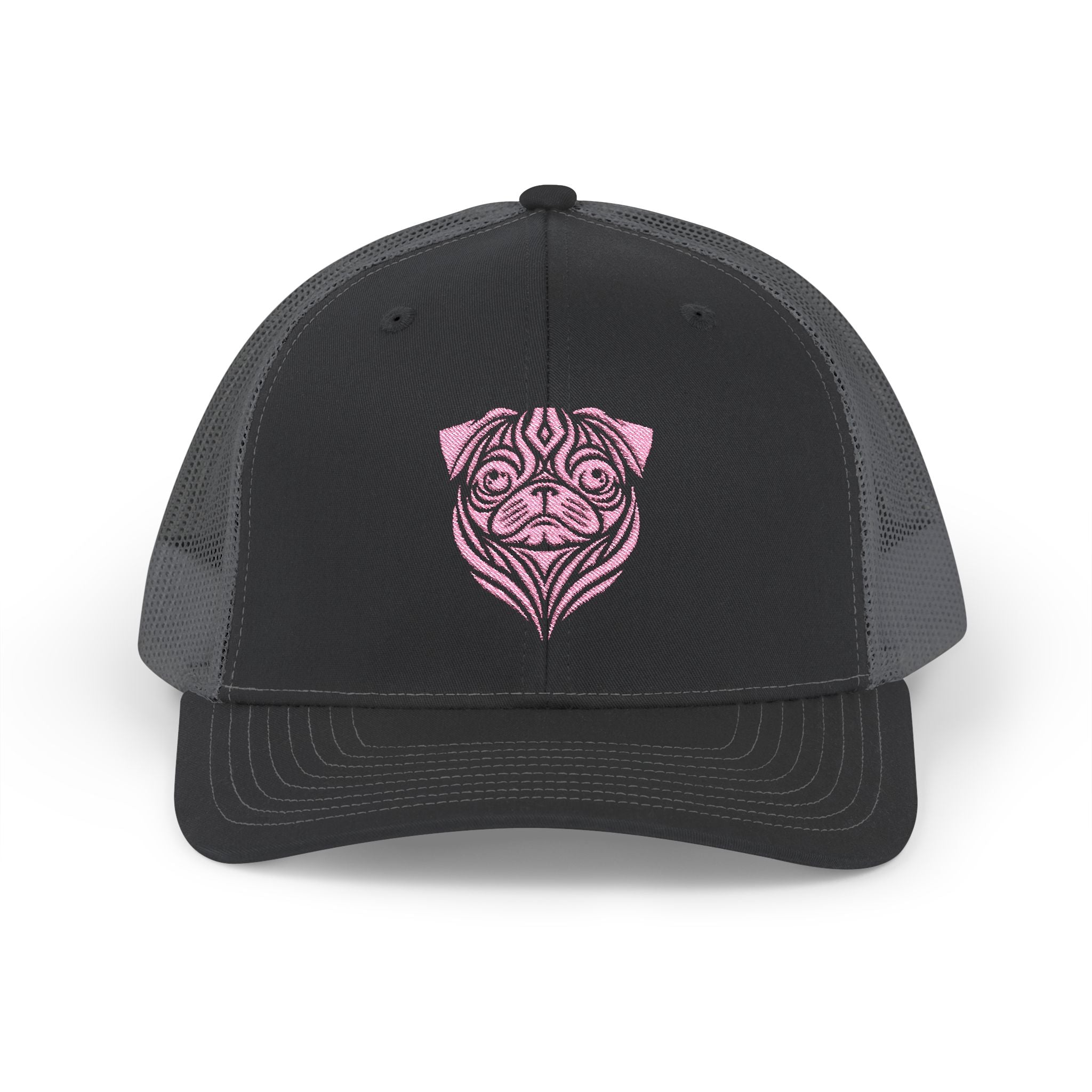 Pink Pug Tattoo Snapback Trucker Cap - danirou