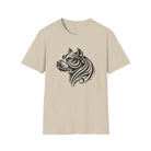 Tribal Pit Bull Softstyle T-Shirt Sand / S - danirou