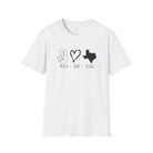 Peace Love Texas Softstyle T-Shirt White / S - danirou