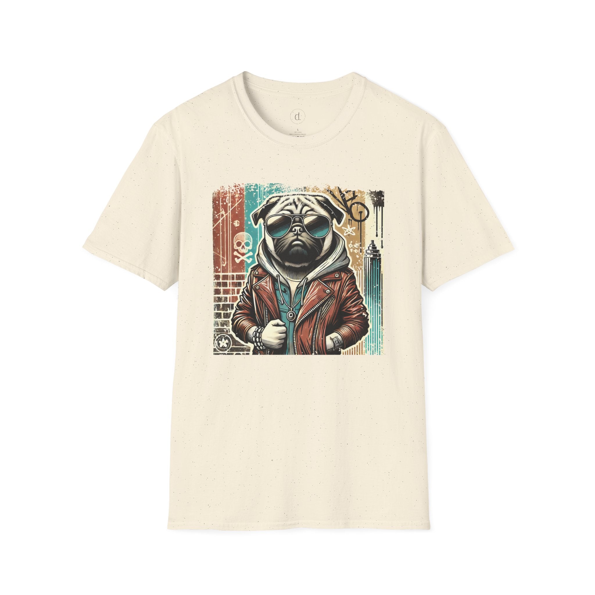 Cool Pug Softstyle T-Shirt Natural / S - danirou