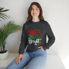 Merry and Bright Christmas Crewneck Sweatshirt - danirou