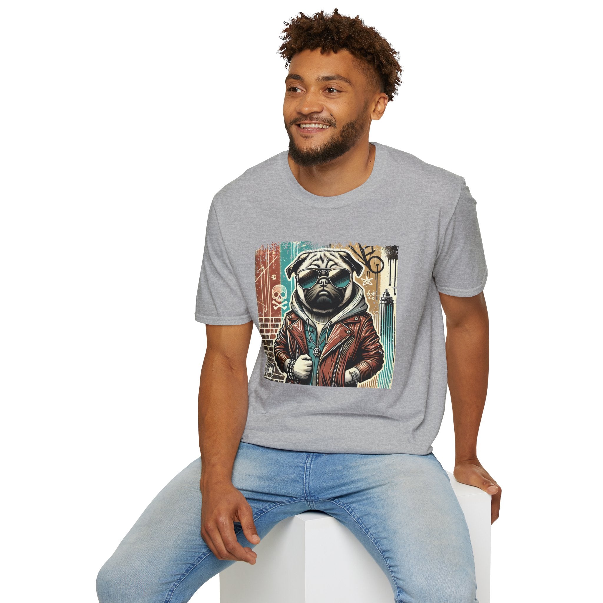 Cool Pug Softstyle T-Shirt - danirou