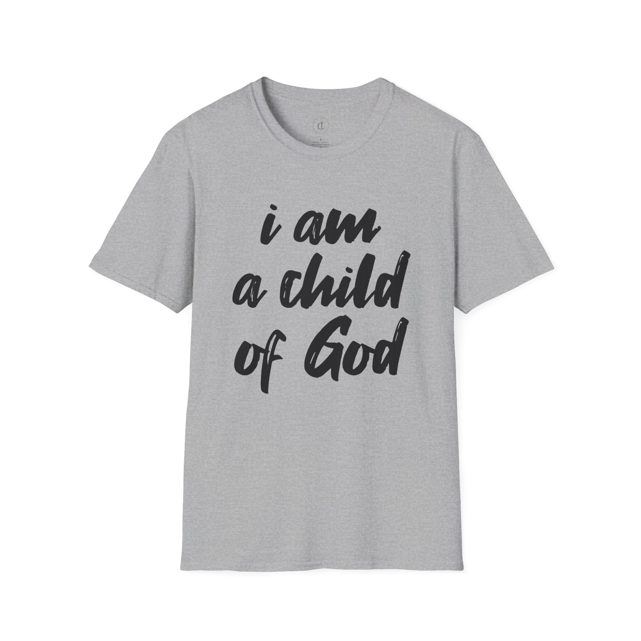 I am a Child of God Unisex Softstyle T-Shirt XS / Sport Grey - danirou