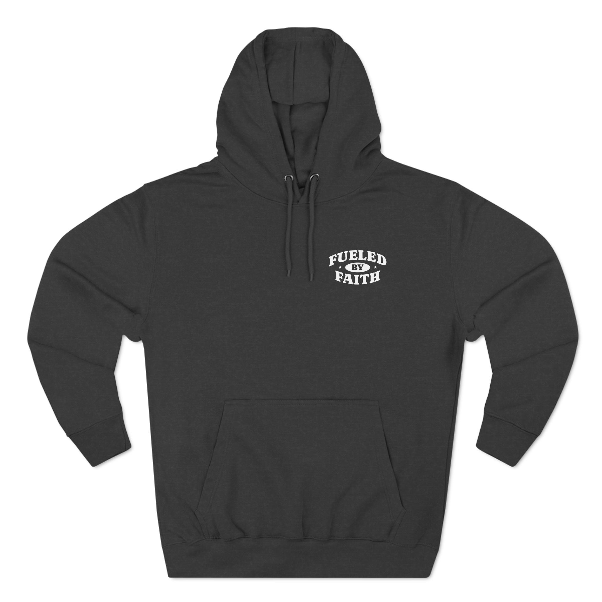 Fueled By Faith Three-Panel Fleece Hoodie - danirou