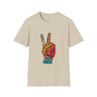 Peace, Love, and Unity Softstyle T-Shirt Sand / S - danirou