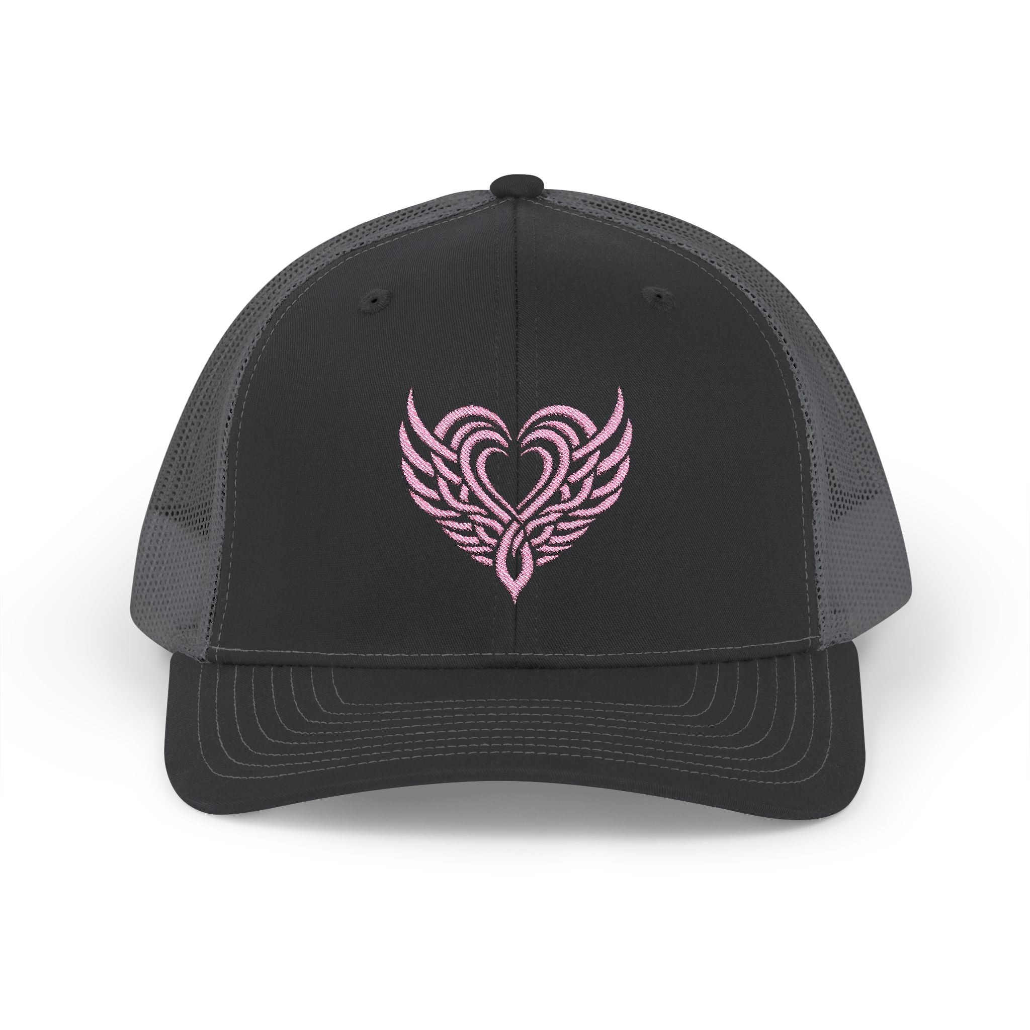 Pink Tattoo Heart Snapback Trucker Cap - danirou