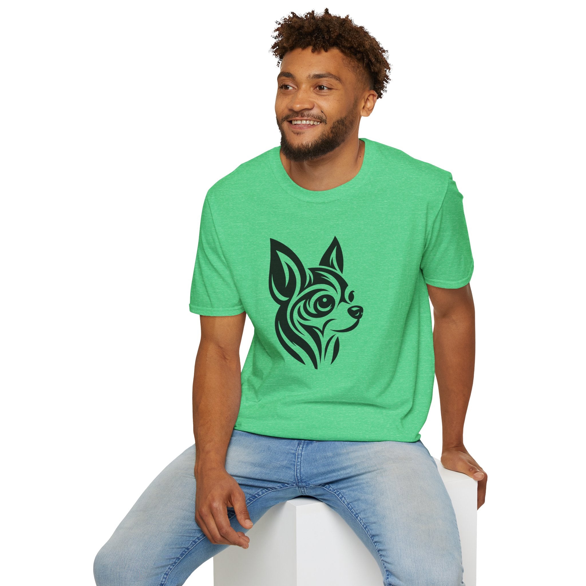 Tribal Chihuahua Softstyle T-Shirt - danirou