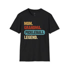 Mom, Grandma, Pickleball Legend Softstyle T-Shirt Black / S - danirou