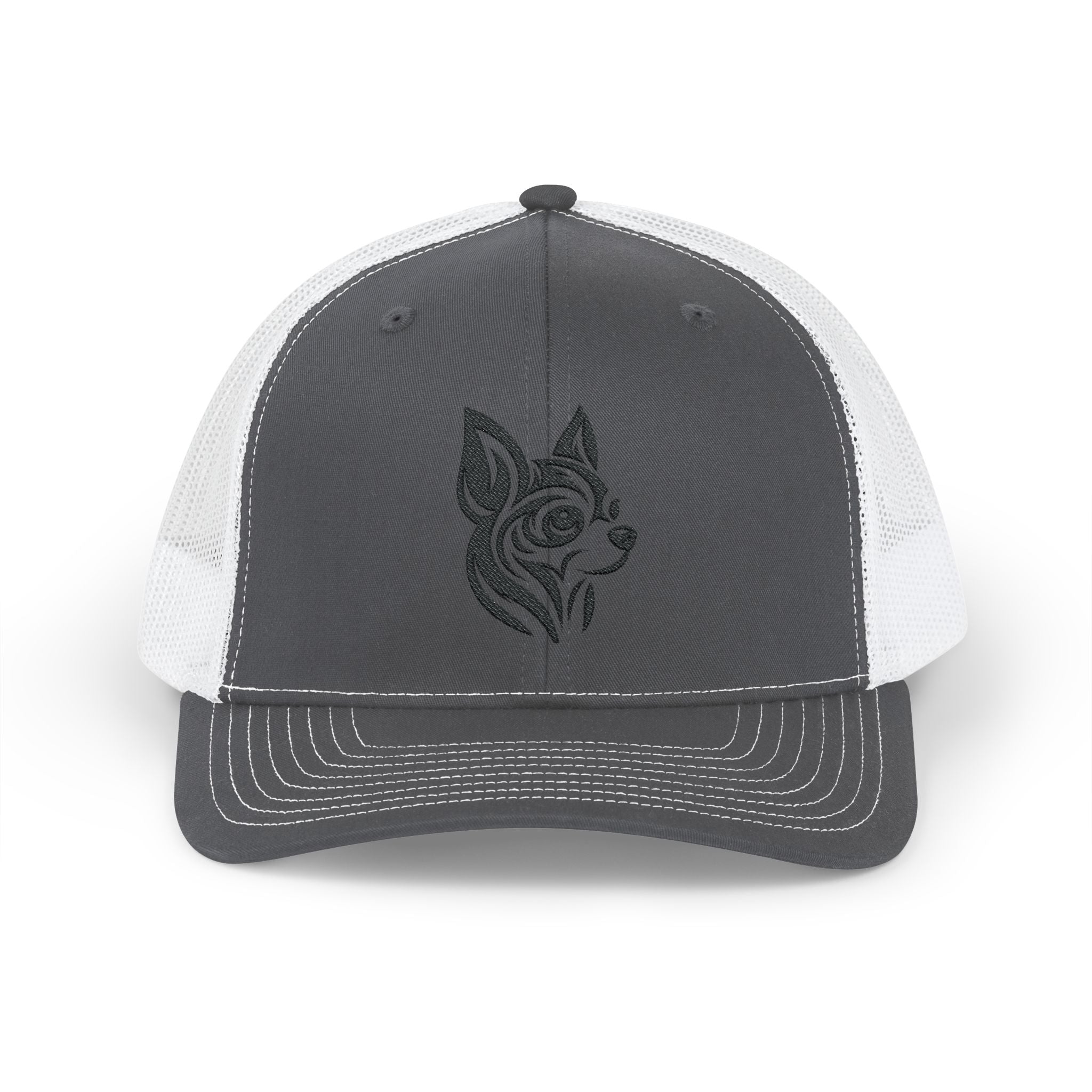 Chihuahua Tattoo Snapback Trucker Cap Charcoal / White / One size - danirou