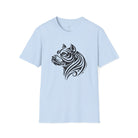 Tribal Pit Bull Softstyle T-Shirt Light Blue / S - danirou