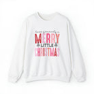 Merry Little Christmas Crewneck Sweatshirt S / White - danirou