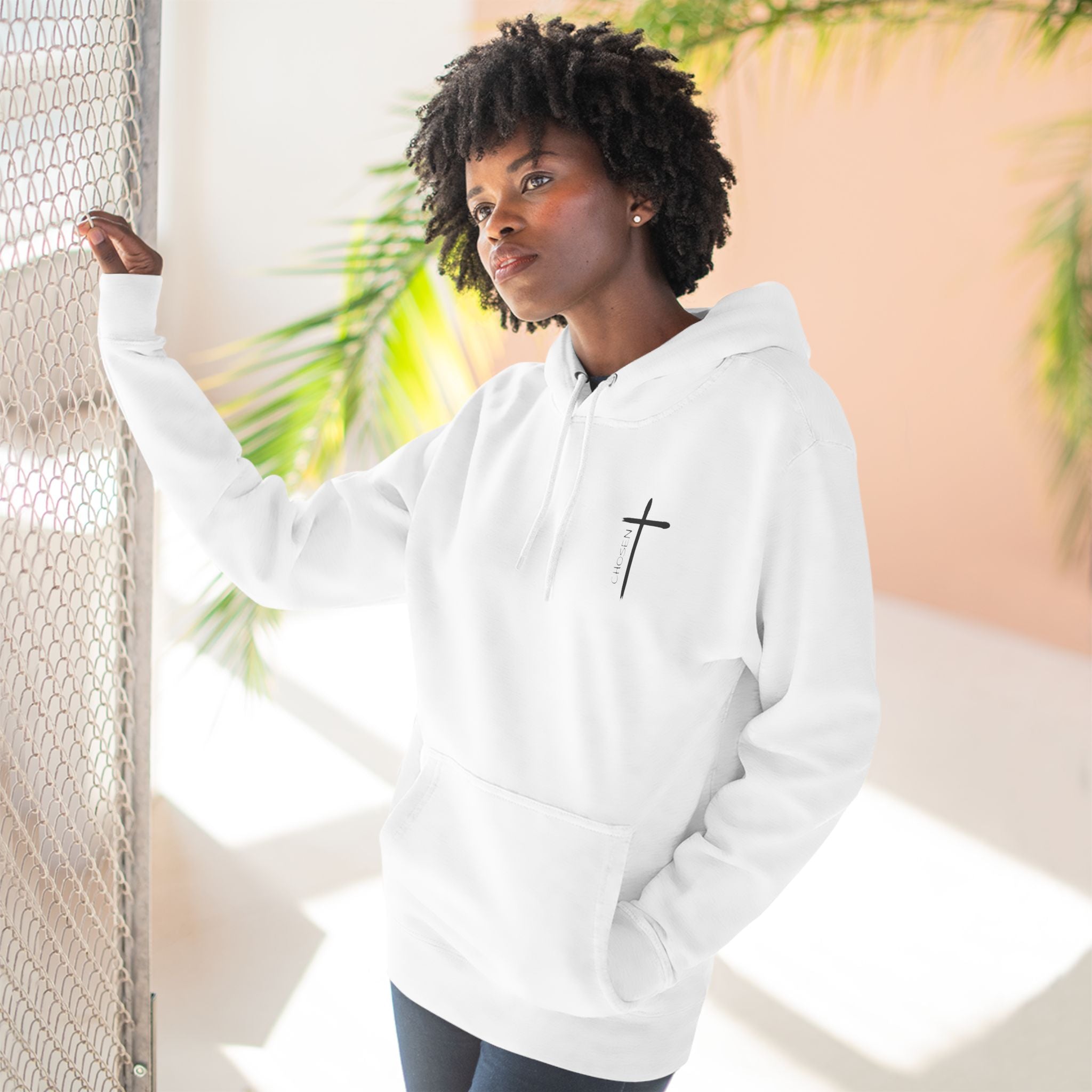 Chosen Three-Panel Fleece Hoodie - danirou