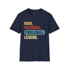 Mom, Grandma, Pickleball Legend Softstyle T-Shirt Navy / S - danirou