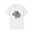 Tribal Pit Bull Softstyle T-Shirt White / S - danirou