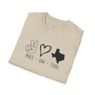 Peace Love Texas Softstyle T-Shirt - danirou