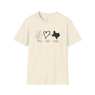 Peace Love Texas Softstyle T-Shirt Natural / S - danirou