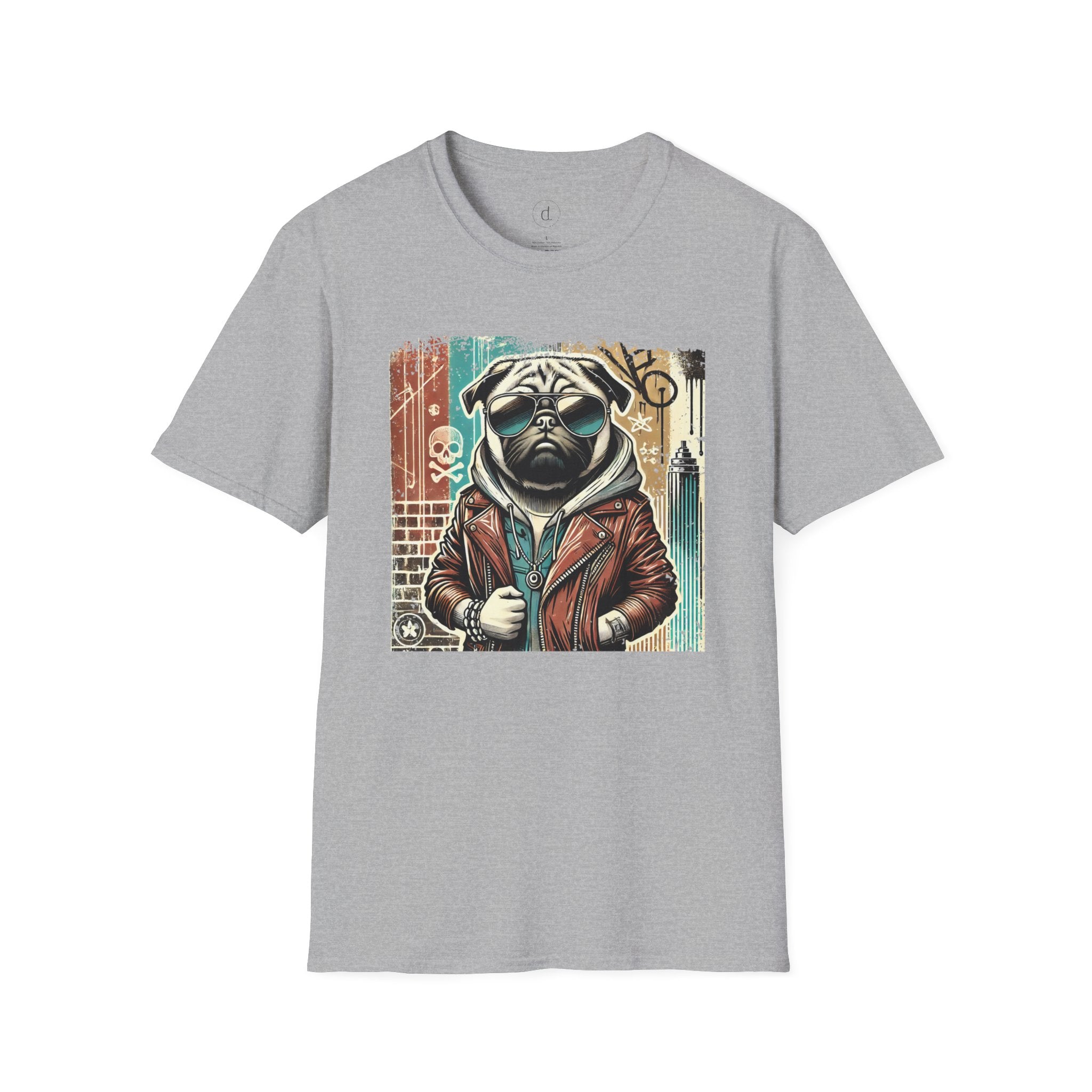 Cool Pug Softstyle T-Shirt Sport Grey / S - danirou