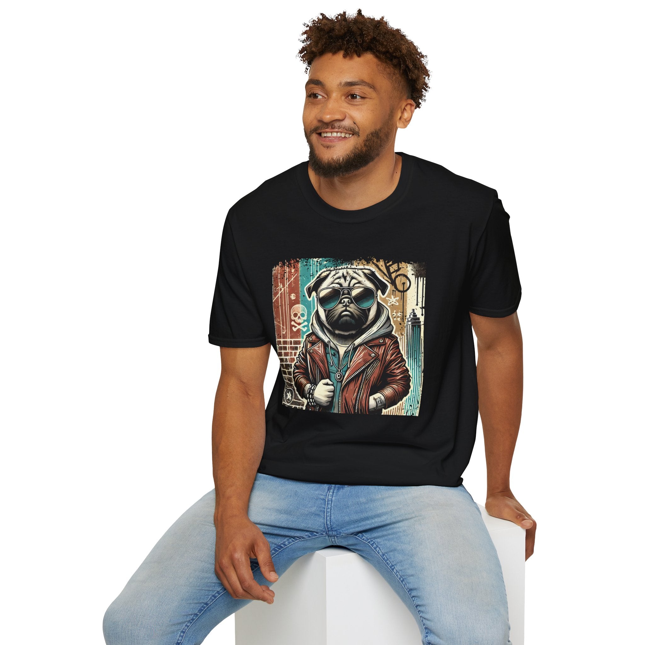 Cool Pug Softstyle T-Shirt - danirou