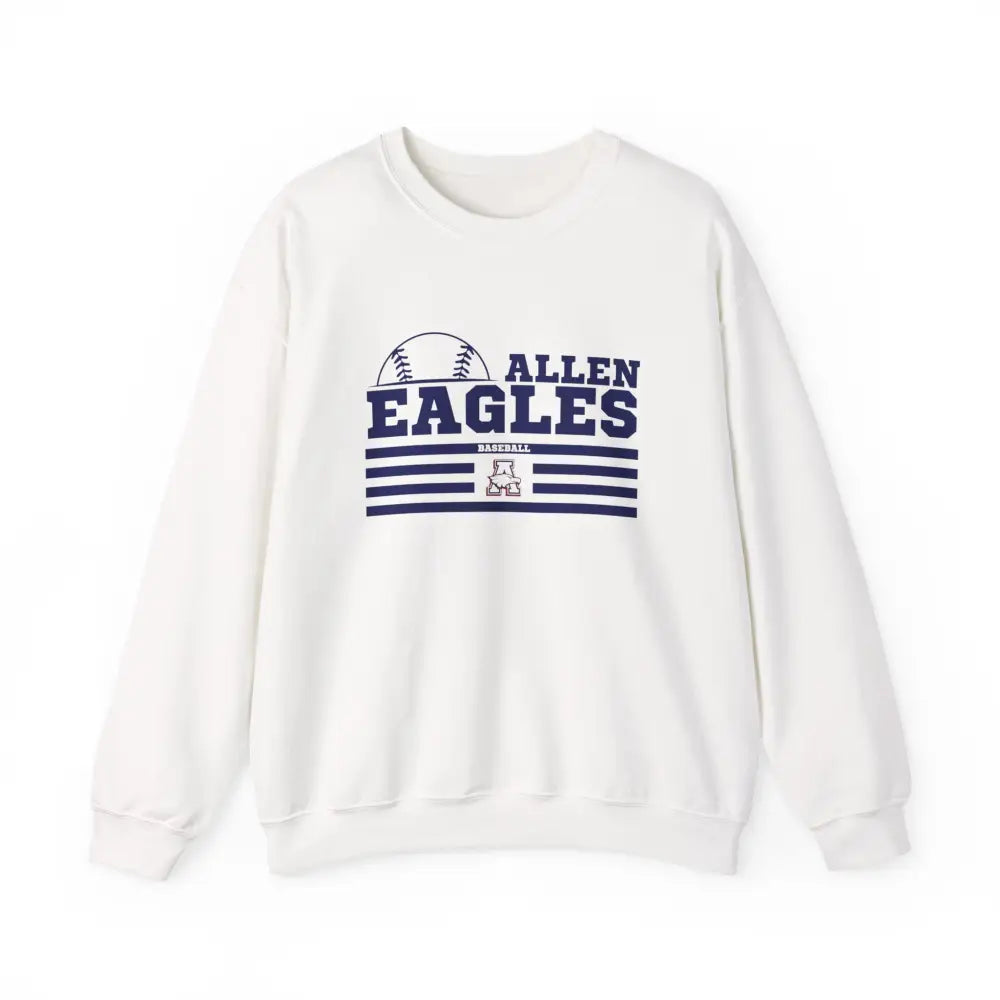 Allen Eagles Baseball Crewneck Sweatshirt - White / S - Sweatshirt