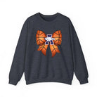 Allen Eagles Basketball Bow Coquette Sweatshirt - Heather Sport Dark Navy / S - Sweatshirt