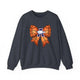 Allen Eagles Basketball Bow Coquette Sweatshirt - Heather Sport Dark Navy / S - Sweatshirt