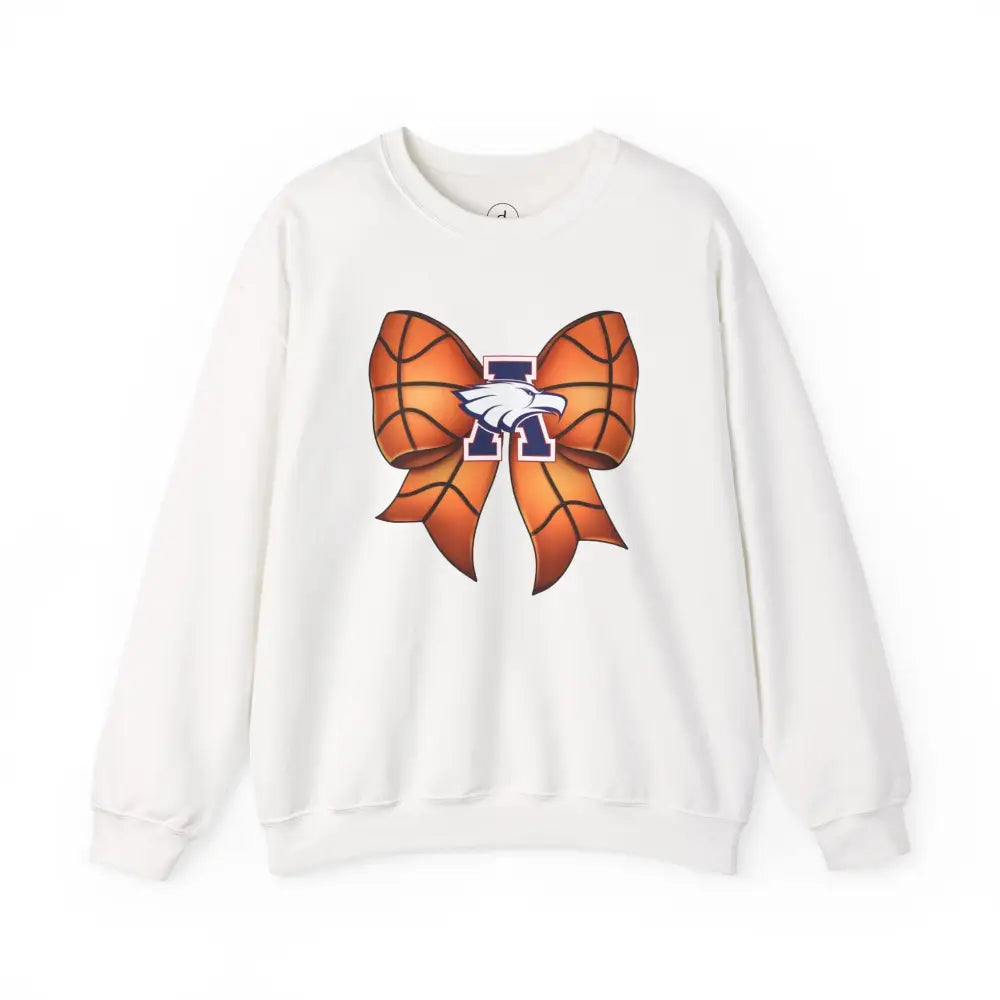 Allen Eagles Basketball Bow Coquette Sweatshirt - White / S - Sweatshirt