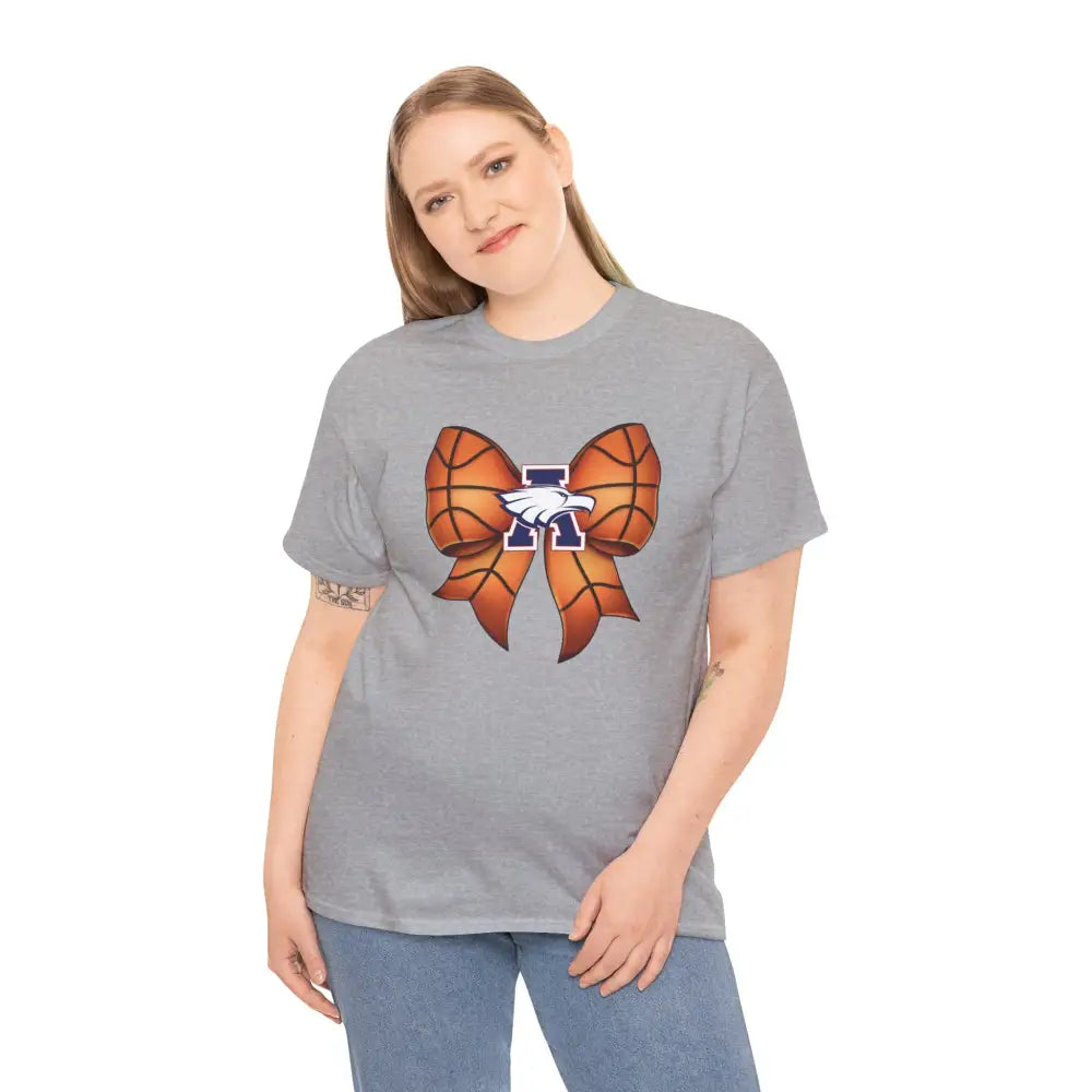 Allen Eagles Basketball Bow Tee - T-Shirt