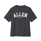 Allen Eagles Chill Oversized Boxy Tee - Dark Grey / XS - T-Shirt