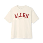 Allen Eagles Energy Oversized Boxy Tee - Natural / XS - T-Shirt