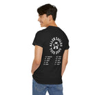 Person wearing a black t-shirt with 'Allen Eagles Tour 2025' design on the back.