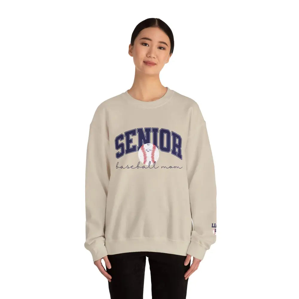 Allen Senior Baseball Mom Crewneck Sweatshirt - Sweatshirt