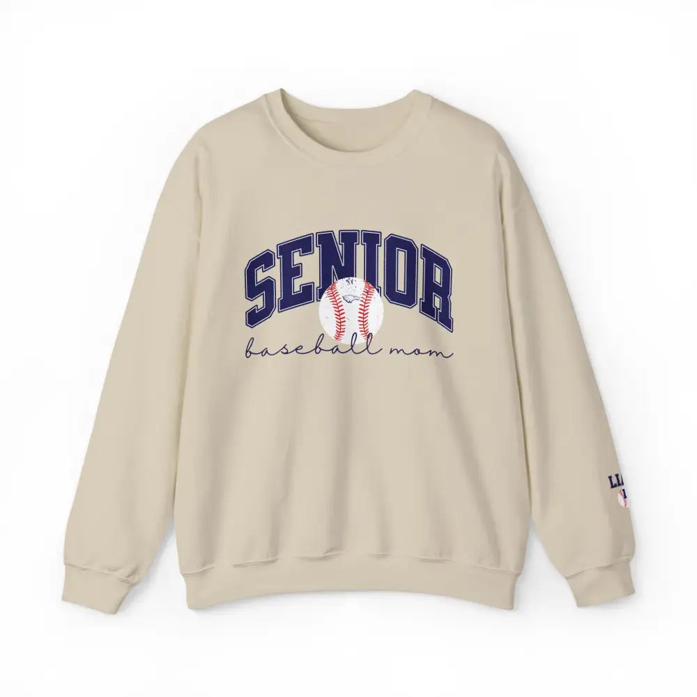 Allen Senior Baseball Mom Crewneck Sweatshirt - Sand / S - Sweatshirt