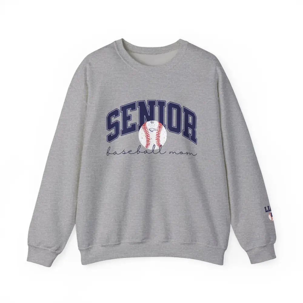 Allen Senior Baseball Mom Crewneck Sweatshirt - Sport Grey / S - Sweatshirt