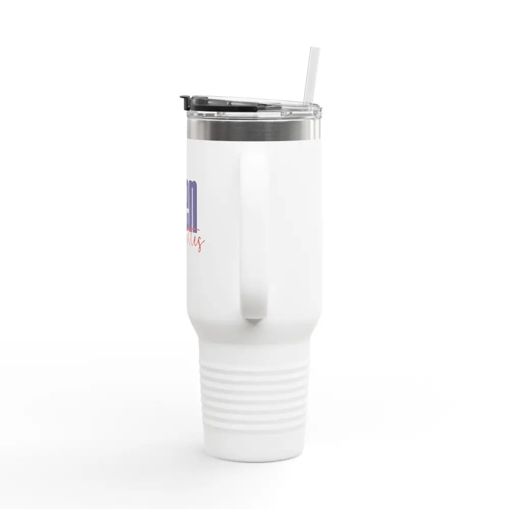 Allen Tallenettes Script Insulated Travel Mug - 40oz / White - Mug
