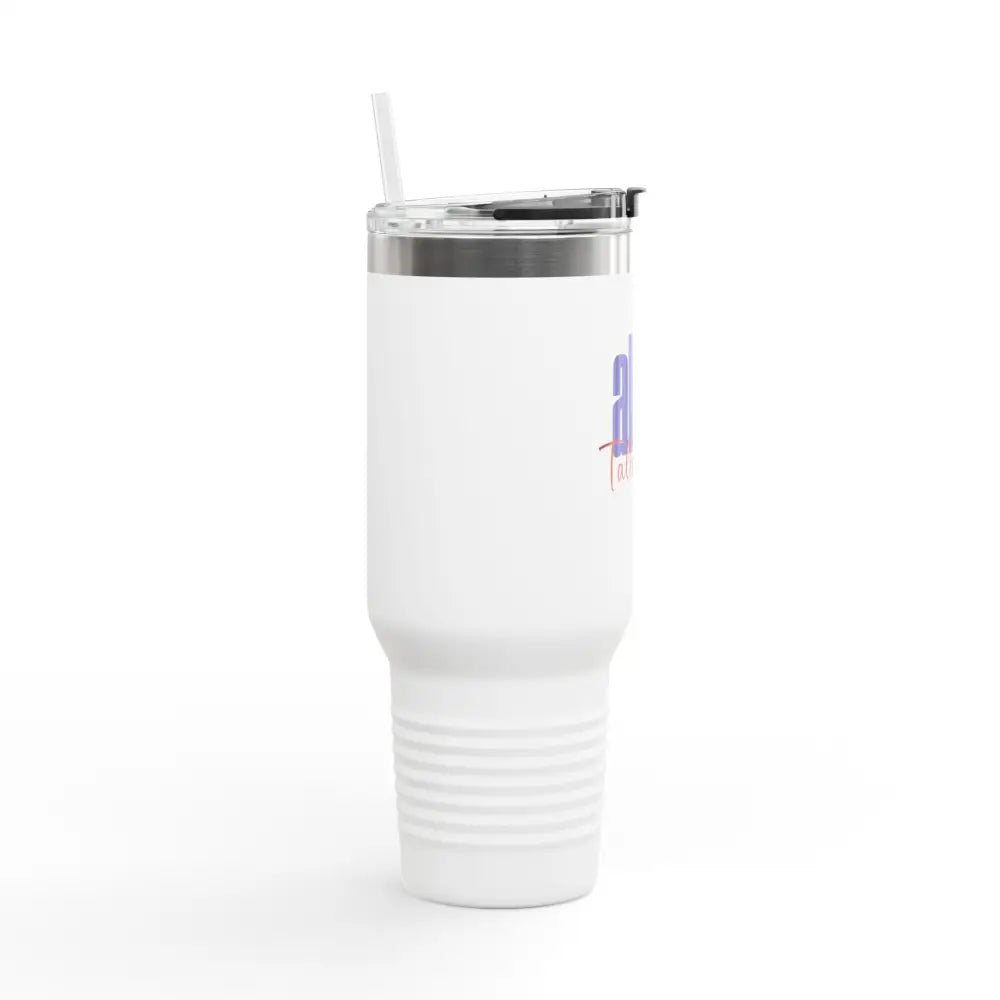 Allen Tallenettes Script Insulated Travel Mug - 40oz / White - Mug