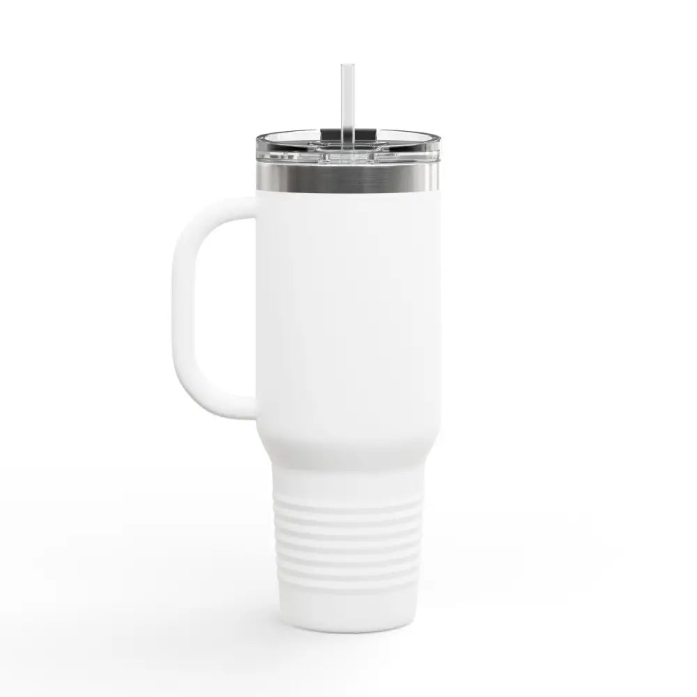 Allen Tallenettes Script Insulated Travel Mug - 40oz / White - Mug