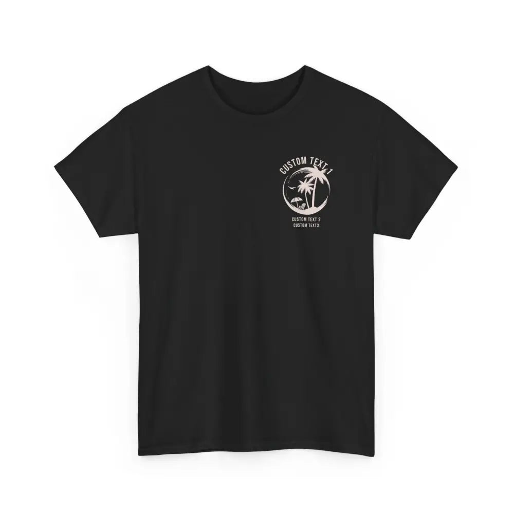 Beachin’ Family Crew Tee - Black / S - T-Shirt