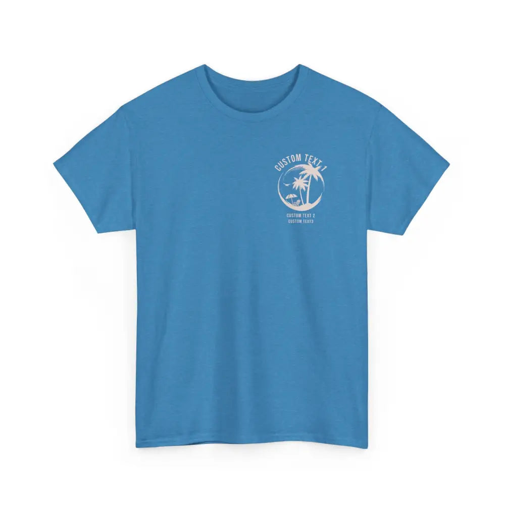 Beachin’ Family Crew Tee - Heather Sapphire / S - T-Shirt