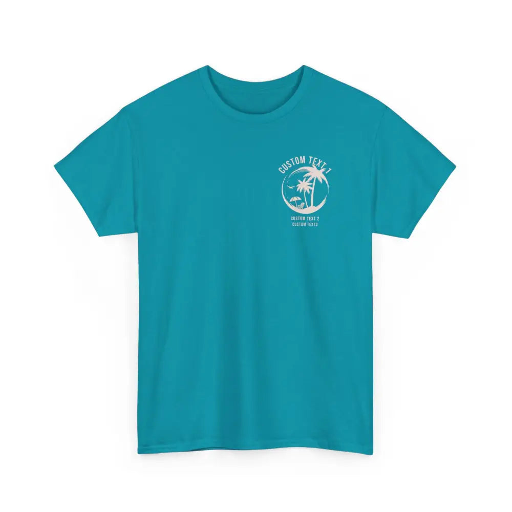 Beachin’ Family Crew Tee - Tropical Blue / S - T-Shirt