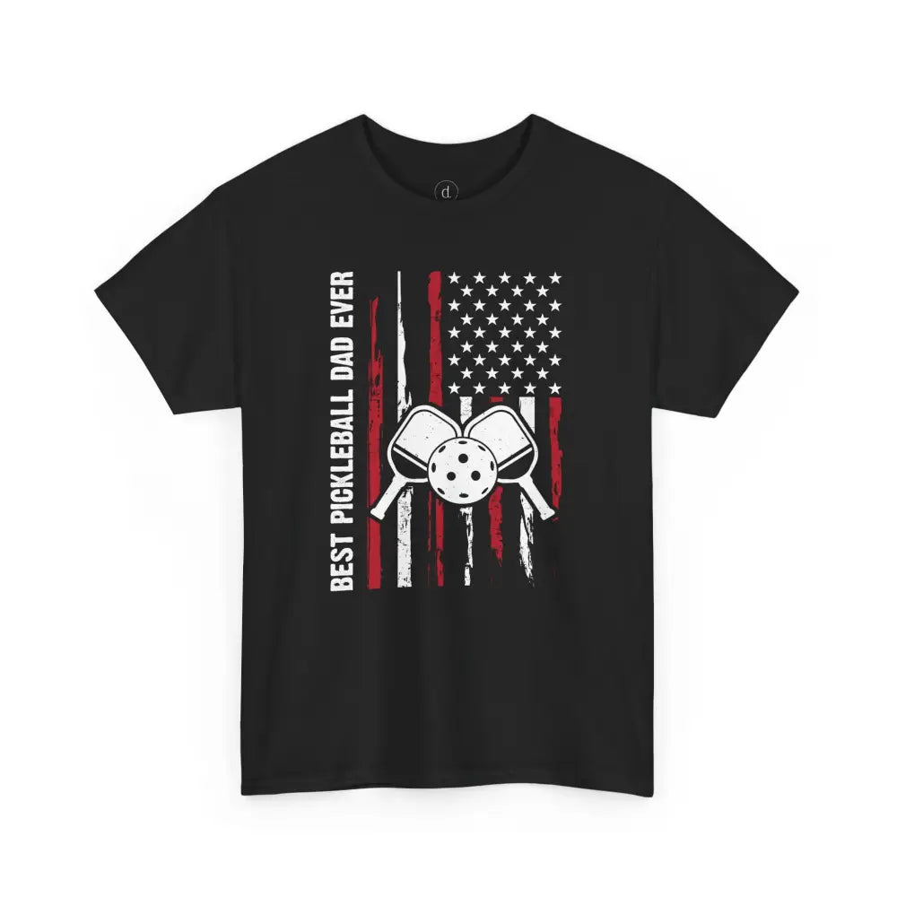 Best Pickleball Dad Ever Tee - Black / S - T-Shirt