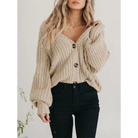 Button Up Long Sleeve Cardigan