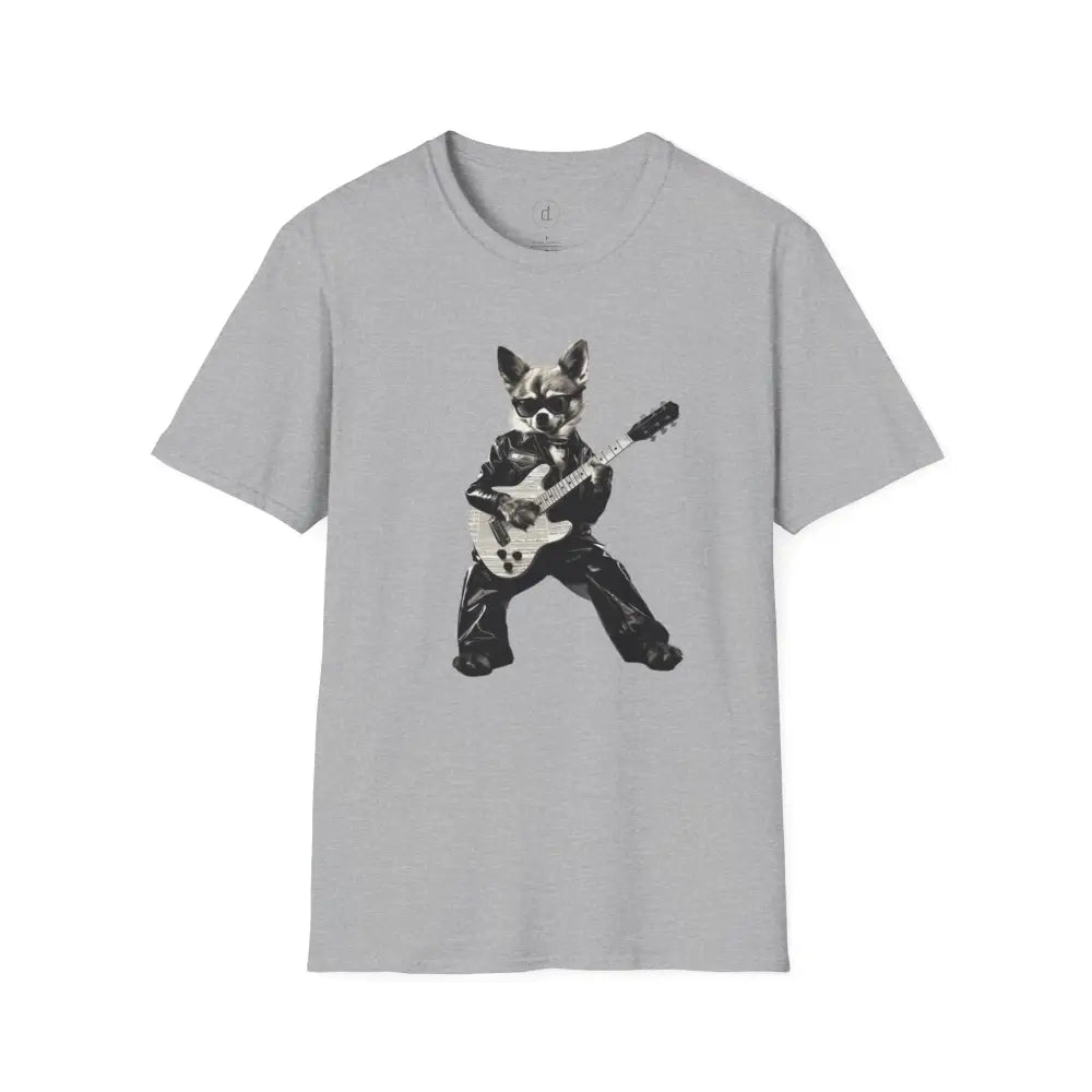 Chihuahua Rockstar Softstyle T-Shirt - Sport Grey / S - T-Shirt