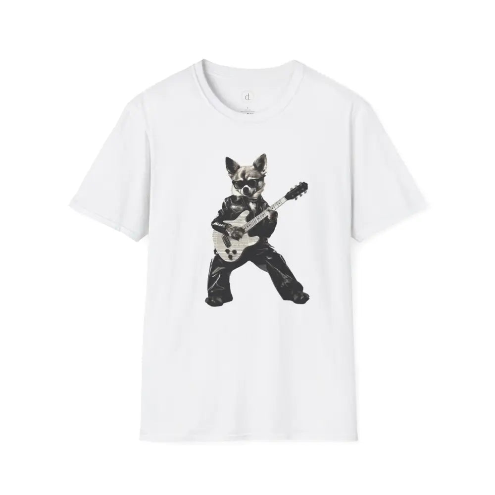 Chihuahua Rockstar Softstyle T-Shirt - White / S - T-Shirt